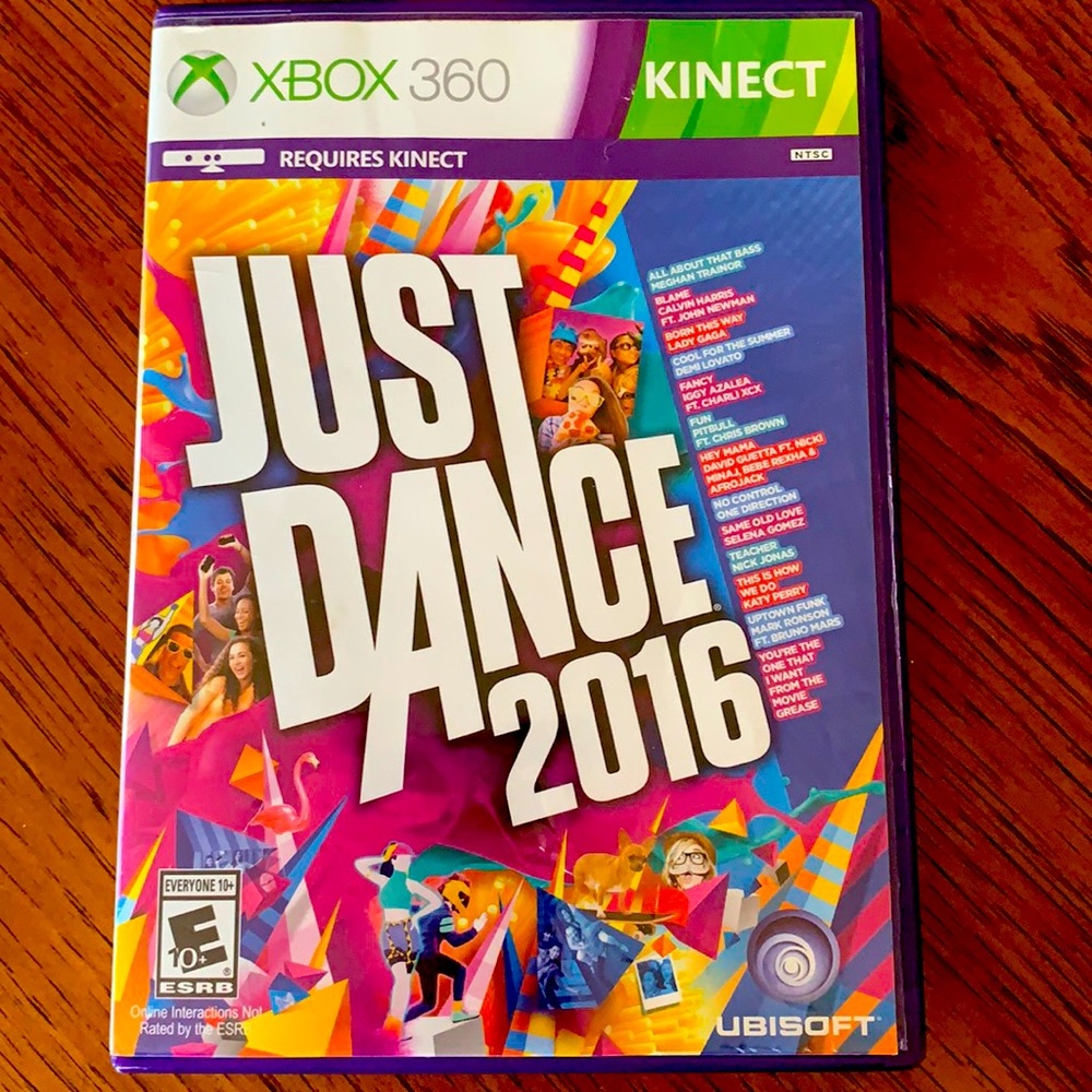 XBOX 360 Video Game Kinect Just Dance 2016 must have Kinect sensor to play guc